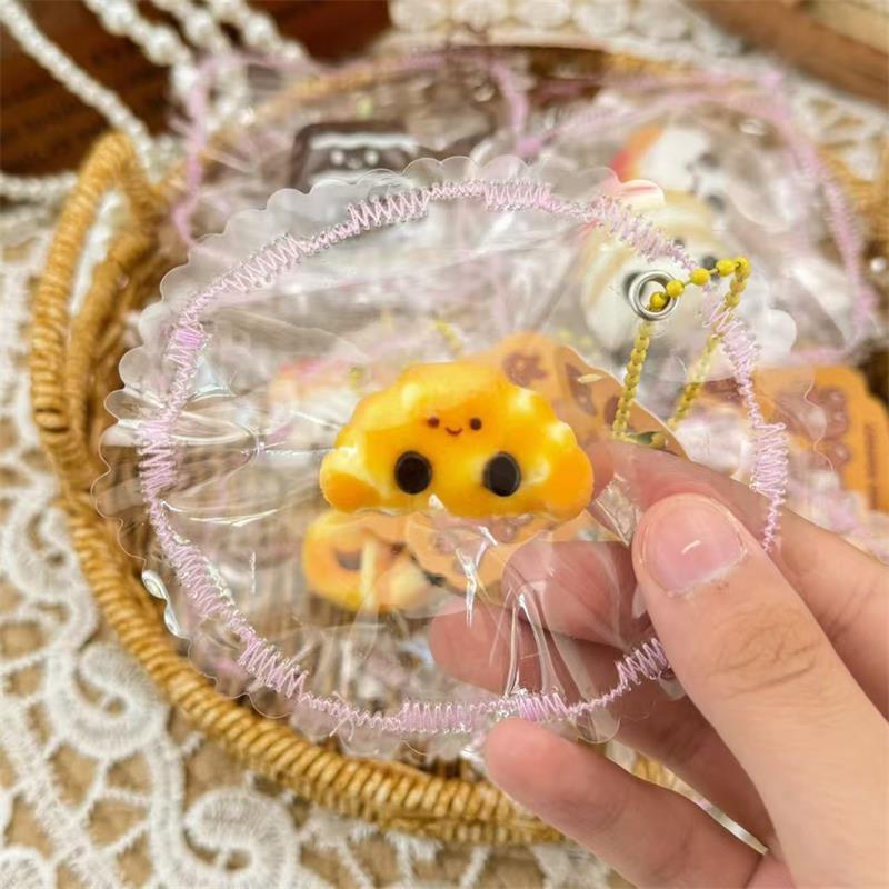 Comida de Simulação Fofa Torrada Hambúrgueres Bolo Brinquedo de Apertar Silicone Brinquedo para Alívio de Estresse Diversão Descompressão Brinquedo de Recuperação Lenta Chaveiro Presentes