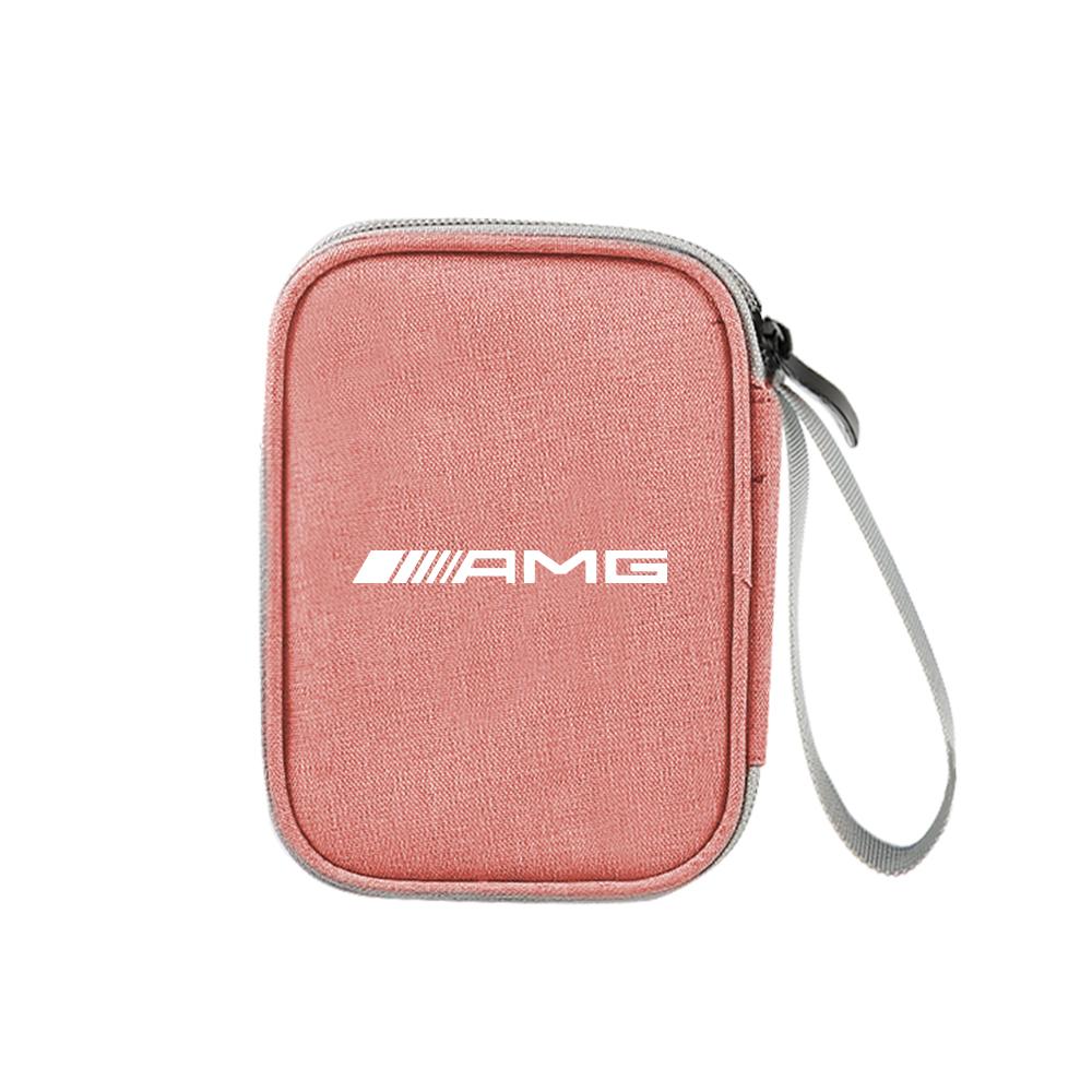 GLC GLB 1pc Car Digital Supplies Storage Bag USB Cable Storage Box For Mercedes Benz AMG W204 W213 W205 W211 W176 W218 W212 W17