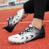 Herren Damen Laufschuhe mit Spikes Professionelle Laufschuhe Sprintschuhe Weiches Feld Rutschfest Athletische Nägel Rennen Rennsport Weitsprung Leichtgewicht