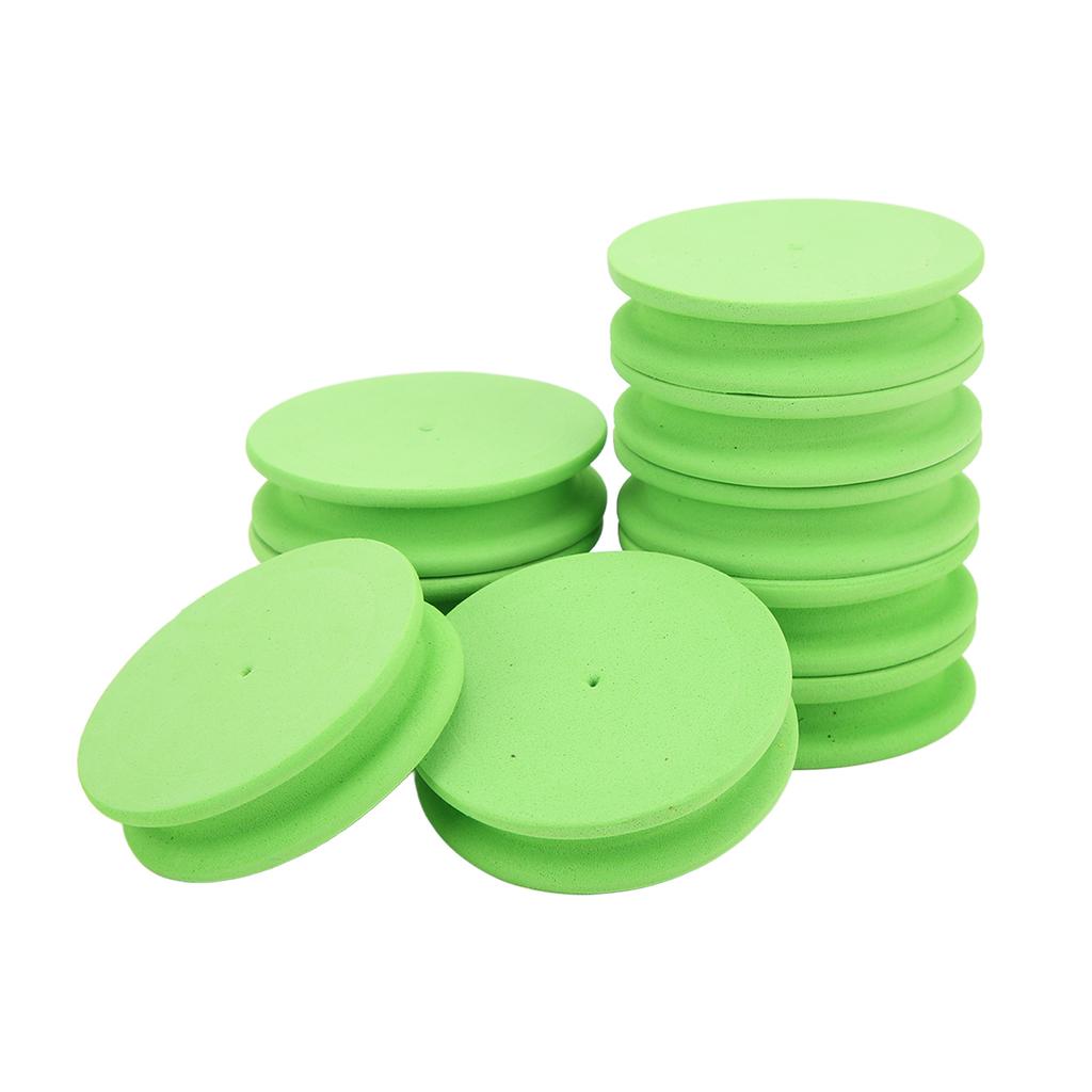 10pcs Fishing Foam Spools Multipurpose EVA Foam Fishing Winding Board for Outdoor FishingGreen