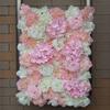 Silk Rose Flower Wall Home Decor Champagne Artificial Flower for Wedding Decoration Flower Wall Romantic Wedding Backdrop Decor