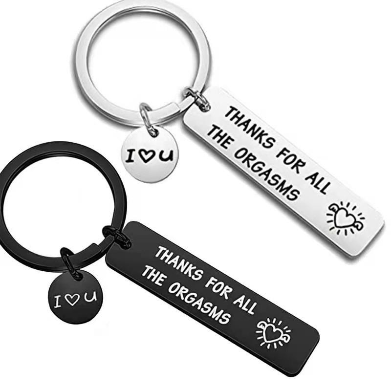 Steel Versatile Stainless Keychain Thanks For All The Orgasms Excellent Gift For Holidays Festivals And
