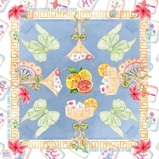Bama New Arrival EAT ME Mahjong Mat Factory Direct HD Print Rubber Tabletop Mat Anti Skid Fast Delivery for Board Games Gift