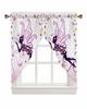 Valance Curtain Green Leaves Swag Kitchen Watercolor Botanical Living Room Bedroom Decorative Small Curtains Polyester With Rod Pocket Great Decor
