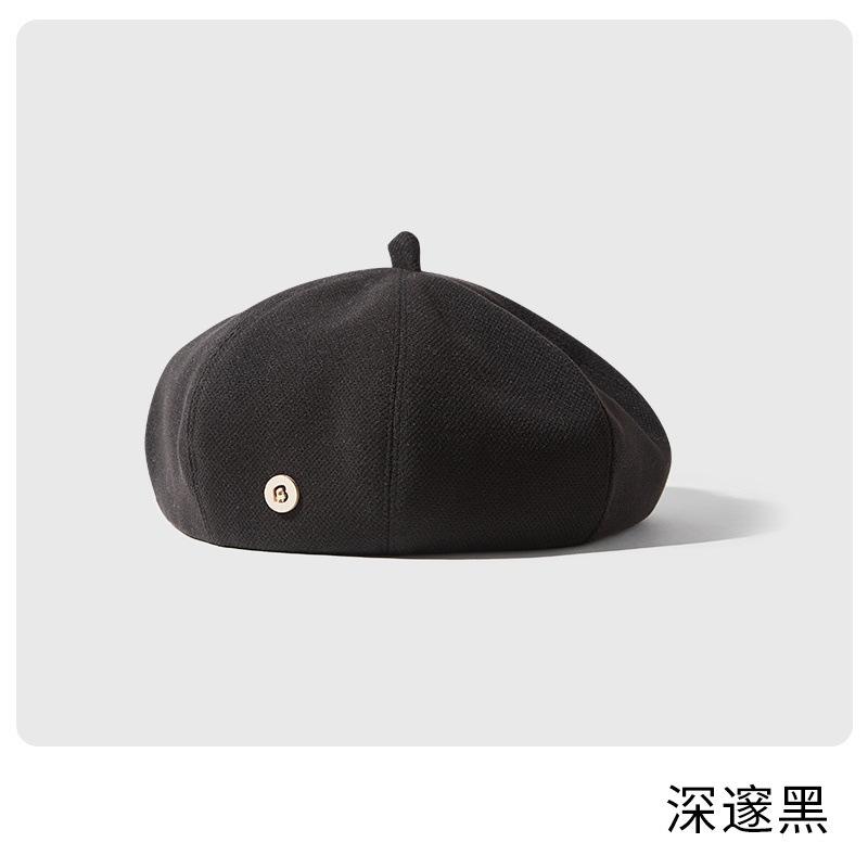 Beret children autumn and winter Internet celebrity temperament painter hat showing face small versatile big head circumference pumpkin bud hat