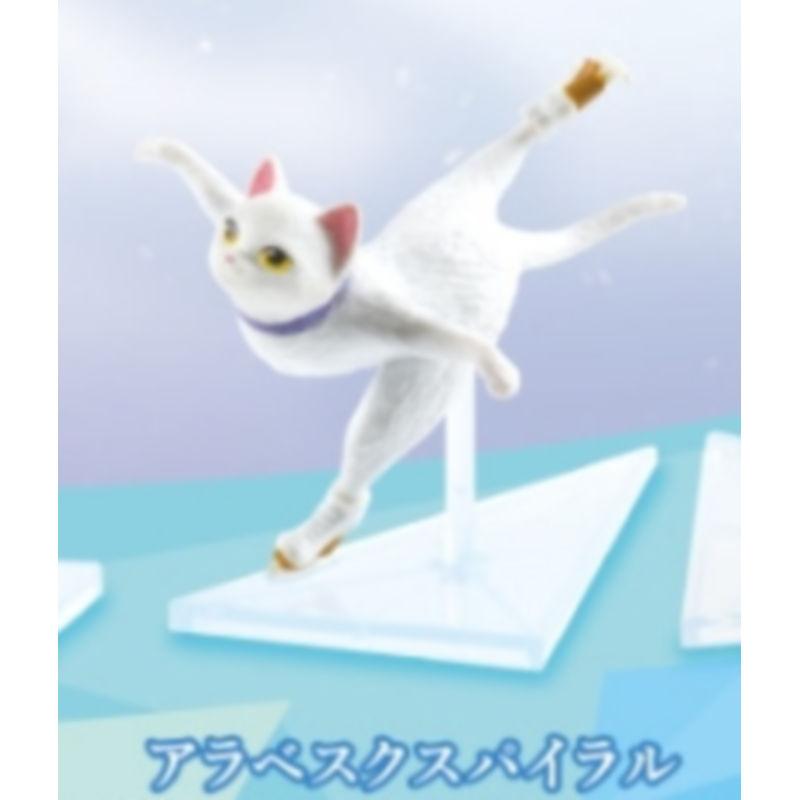 Skating Cat Gashapon Toys Grey Orange Calico Creative Lovely Figure Model Decoration Ornaments Cat Toys