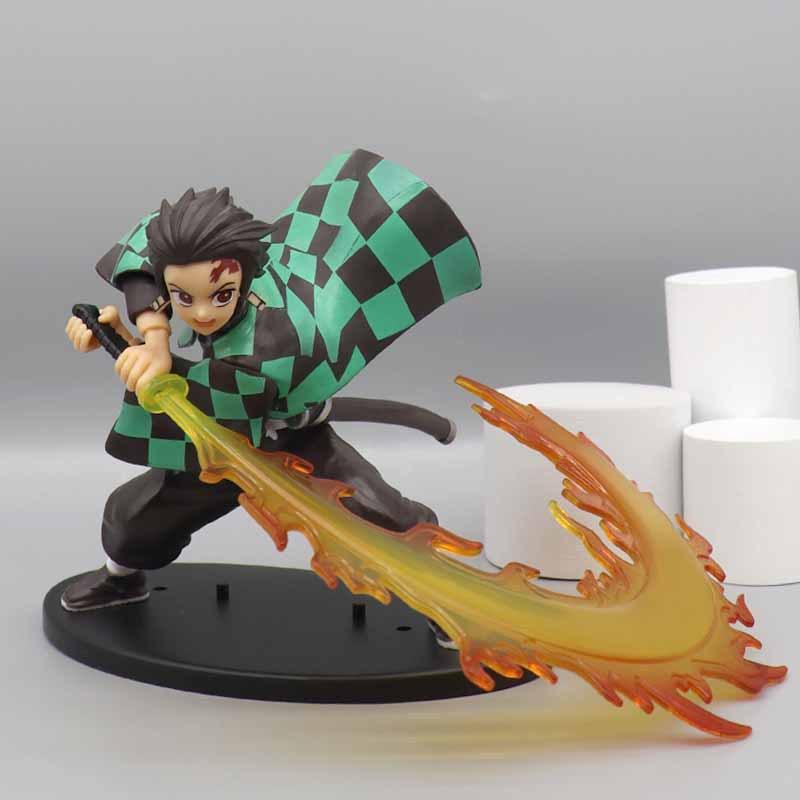 Hot Demon Slayer Anime Figure Tanjirou Agatsuma Zenitsu Kyoujurou Anime Model Action Figure PVC collection Toy for Kids Gift
