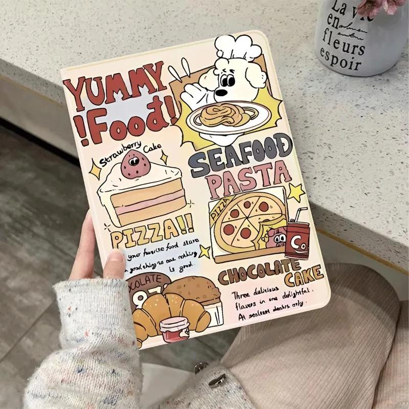 Food Graffiti Computer Case for Ipad 7th Generation Case 10.9 10th Gen IPad Air 5 4 10.9 Cases Pro 11 2nd 3rd 4th Ipad Air Case