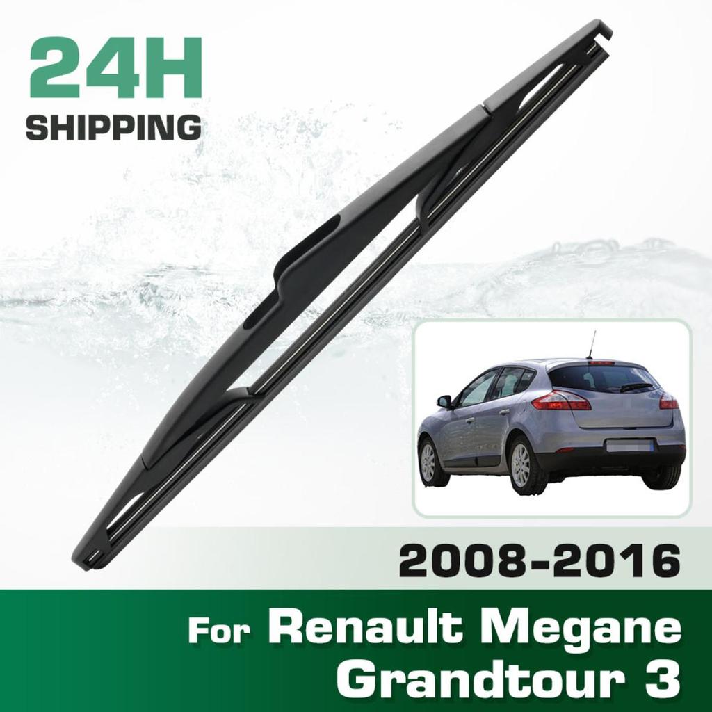 Rear Windshield Wipers Blades,Premium All-Season Wiper Blades Replacement For Renault Megane Grandtour 3 2008-2016