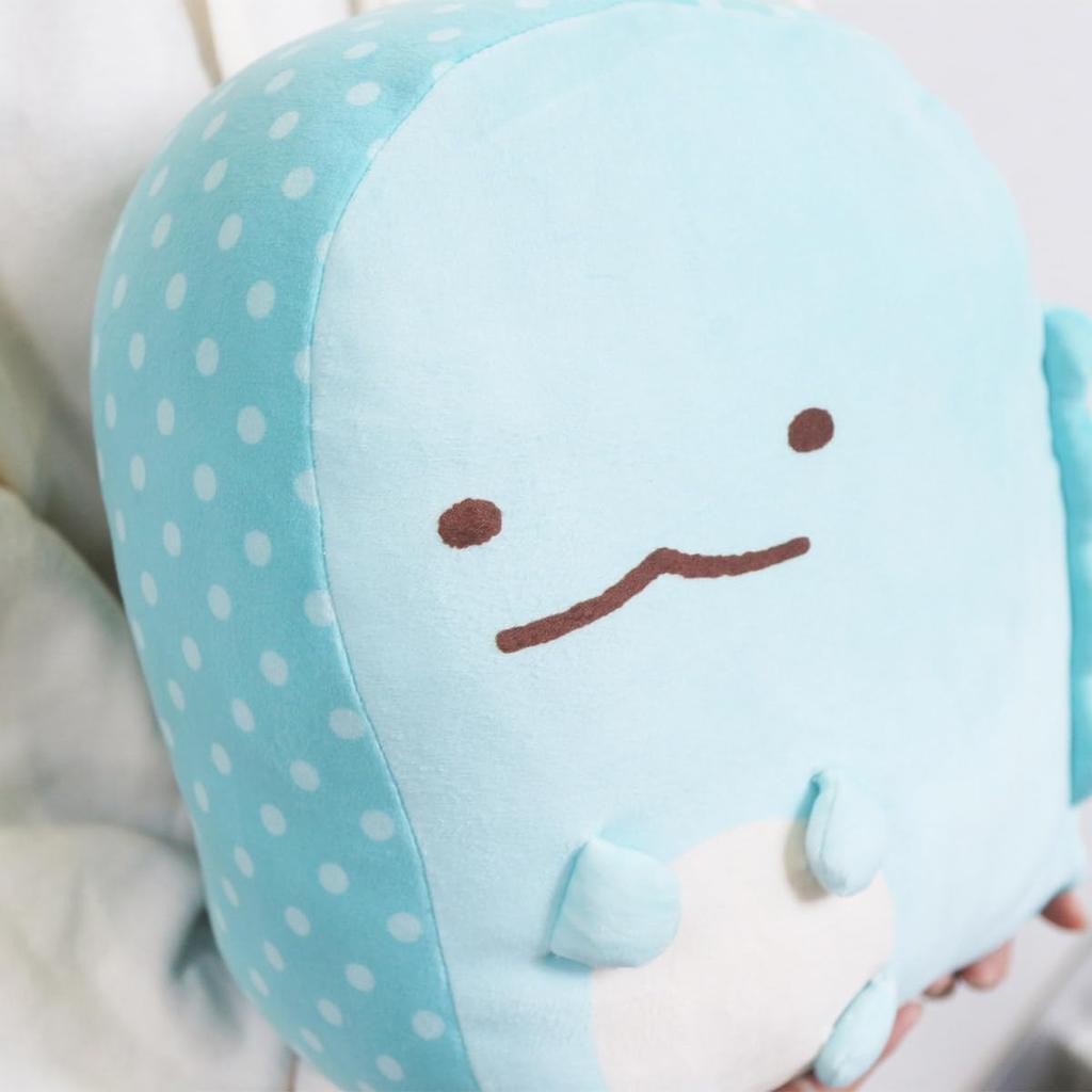 Marushin Sumikkogurashi Mochi Mochi Soft and Character Birthday 6575010800 Cushion, Marshmallow, Smooth, Cushion, Lizard, Gift, Gift,