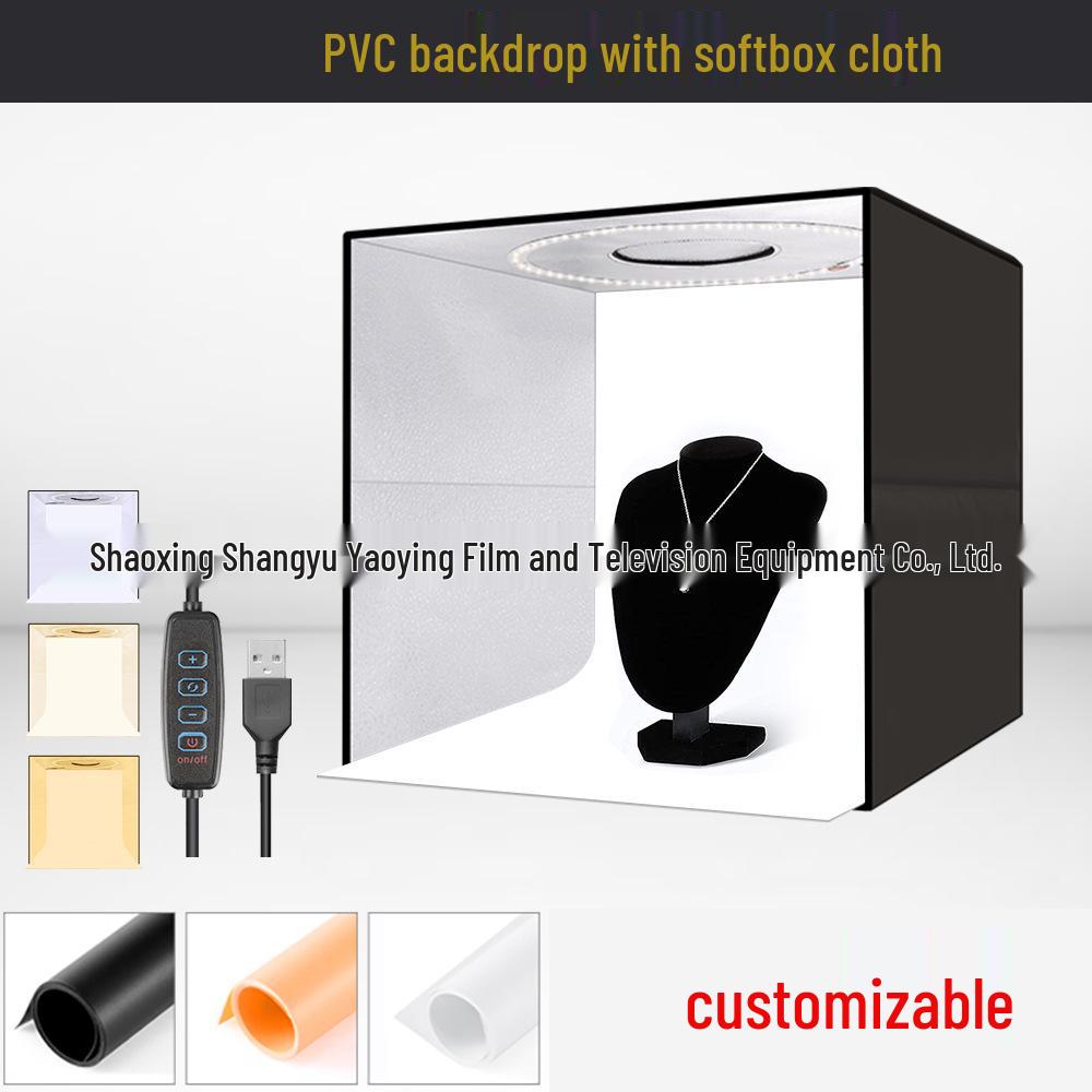 

40CM Portable Folding LED Photo Studio with PVC Background