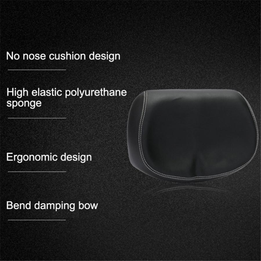 Cuscino Sella Bicicletta Traspirante Extra Comfort Largo per Glutei Grandi Sella Sottosella Nero