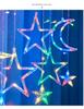 Solar-Powered LED Star String Lights for Outdoor Christmas Decorations