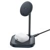 2in1 15W Qi Wireless Charger and Stand for iPhone and Apple AirPods E6 Black