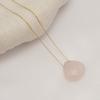 Minimalist Stone Necklace Stainless Steel Collarbone Chain Waterdrop Pendant Necklace  Party