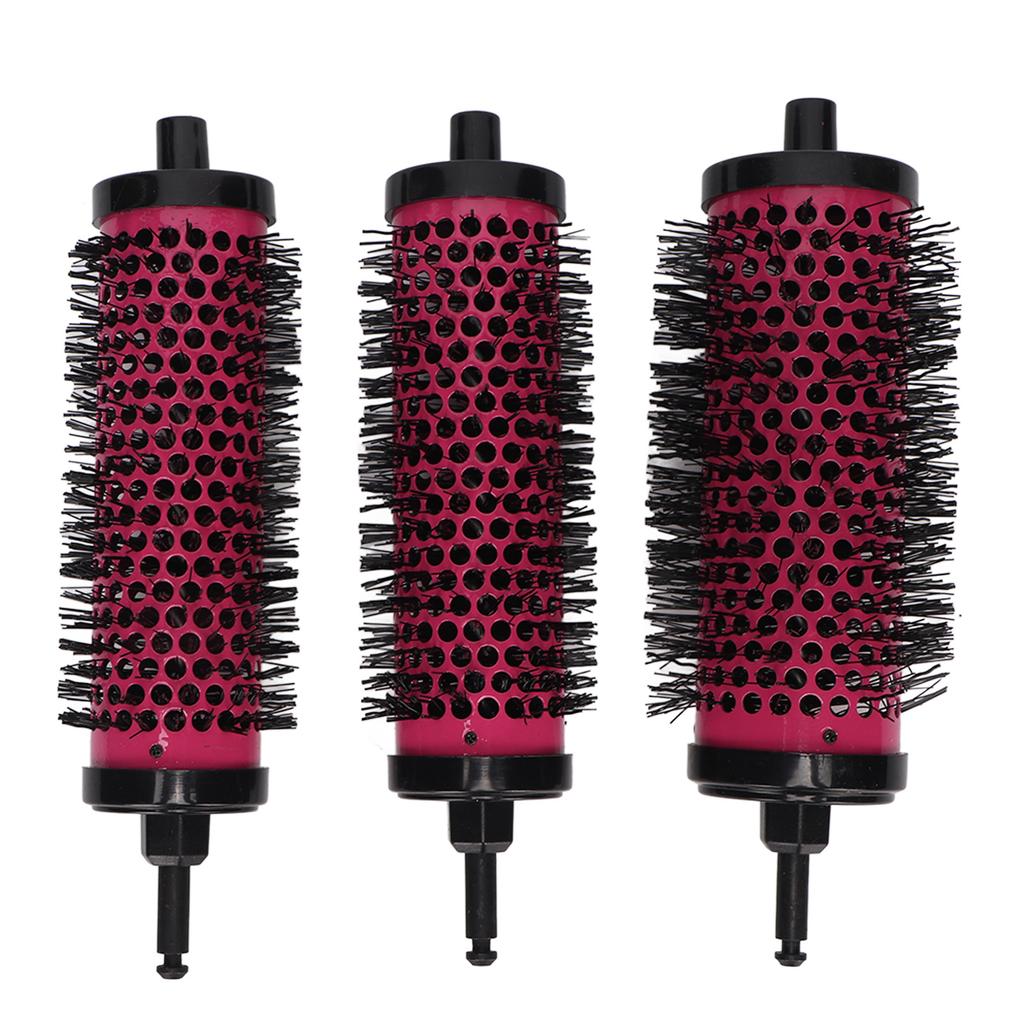 6 Pcs Round Hair Brush Set Detachable Ergonomic Handle Soft Nylon Teeth Round Hair Comb Set