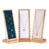 Bamboo And Wood Necklace Display Frame Pendant Jewelry Storage Display Frame Jewelry Necklace Pendant Display Shooting Props