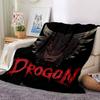 1ks Hodicí deka Drogon Měkký flanel, Útulný polyester pro všechna roční období, Ideální pro domov, kancelář