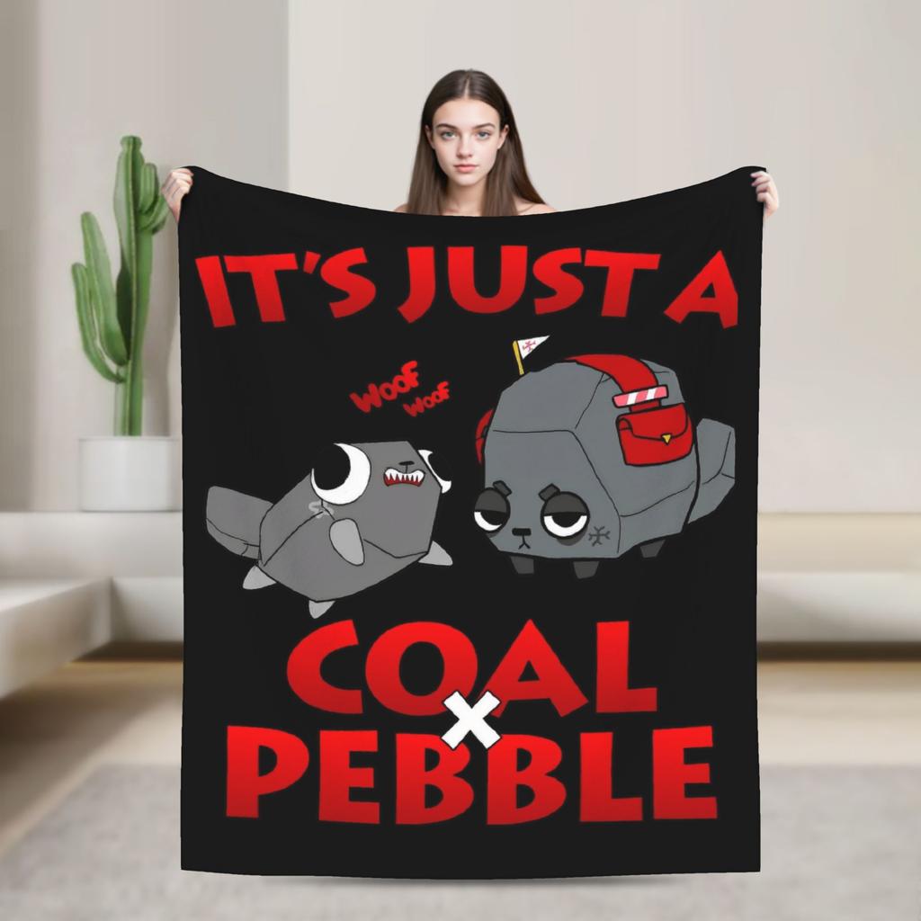 Pebble Dandys World Hra Deka Fleece Zima Přenosná Lehká Přehozová Deka na Lůžkoviny Cestování Plyšová Tenká Prošívaná Deka