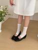 Women's Round Toe Flat Bowknot French Style Pumps - Fashionable Footwear