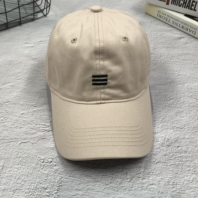 

Шляпа модная летняя кепка мягкий верх вышитая бейсболка уличная осенне-зимняя с козырьком от солнца Adjustable бежевый