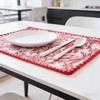 Cotton Linen Placemats Woven Cloth 30x45cm for Dining Table Kitchen Tabletop Place Mats