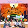 Other Brand Halloween Background Cloth Banner Witch Castle Halloween Party Decoration Background Cloth For Photography