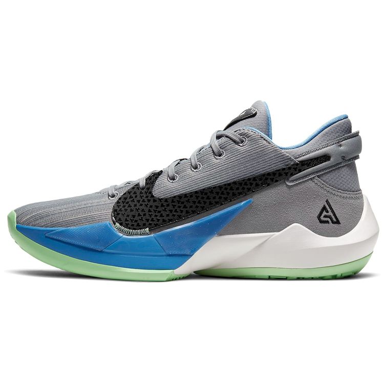 

Nike Freak 2 EP Low Top Basketball Shoes Men sneaker Particle-Grey Blue Green CK5825-004 40