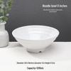 A5 White Melamine High-Temperature-Resistant Noodle and Soup Bowl, Ramen Bowl, Rice Noodle Roll Plate, Vegetable Plate.