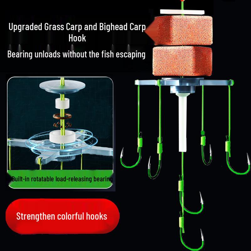 Zhan Lian Yong Floating Fishing Rig: Special Hook & Line Set for Sea Rod, Ideal for Water Monsters