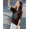 Demana Women's Eco-Print Loose Fit T-shirt