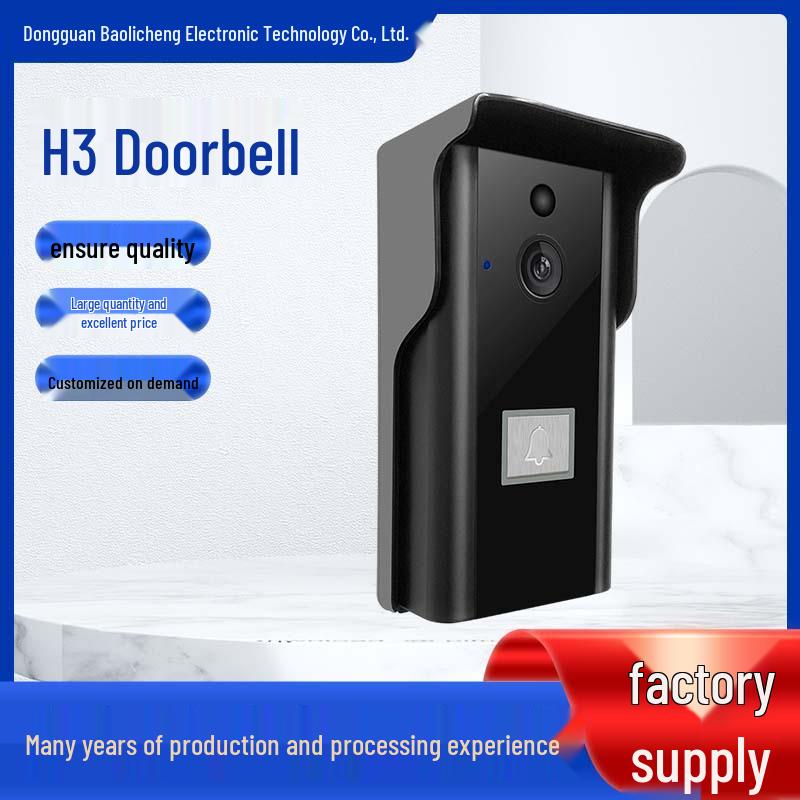 

Smart H3 Multifunctional Video Doorbell with Automatic Photo and Video Capture Contact Customer Service чорний