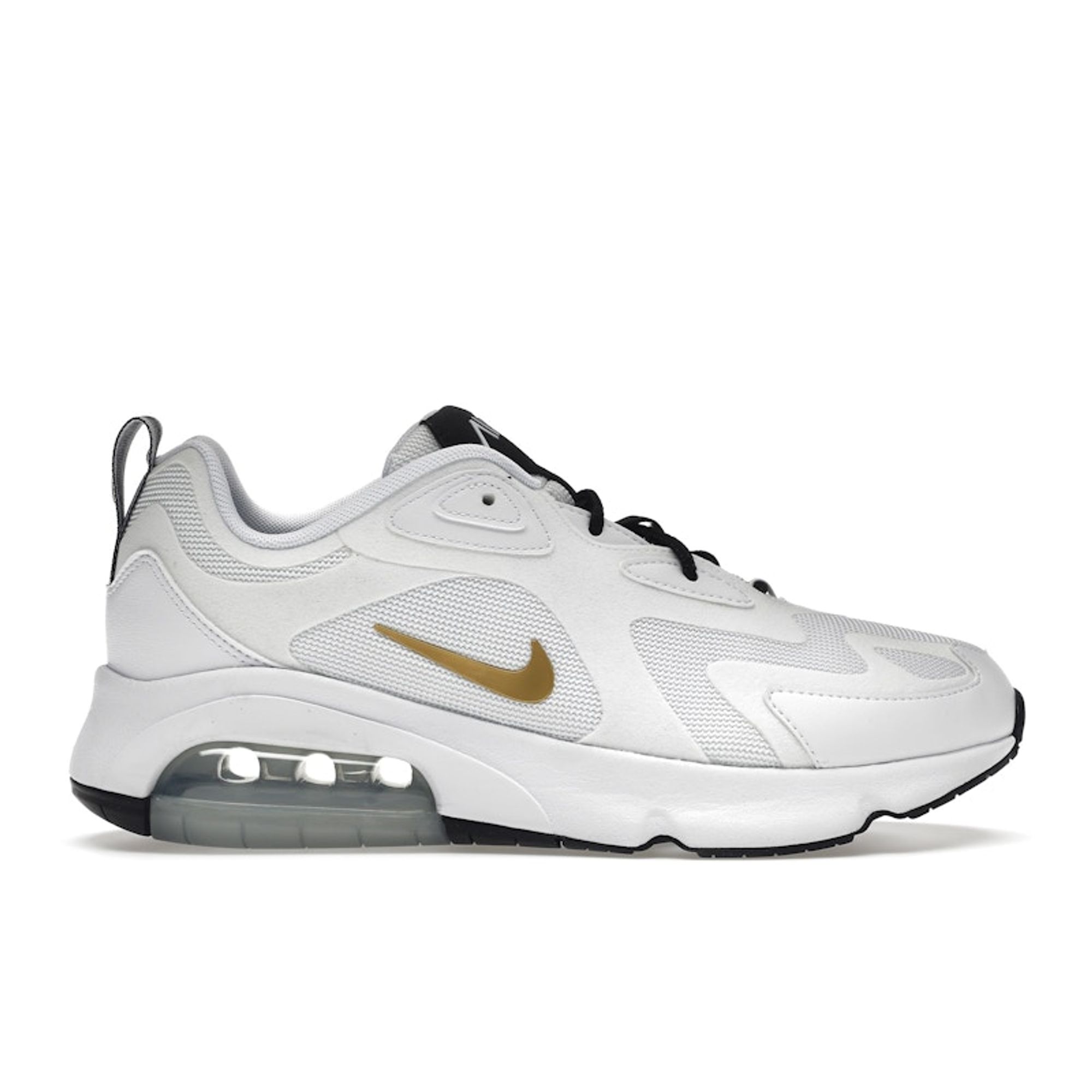 

Женские кроссовки Nike Air Max 200 White Metallic Gold Metallic-Gold-Black-Metallic AT6175-102 41