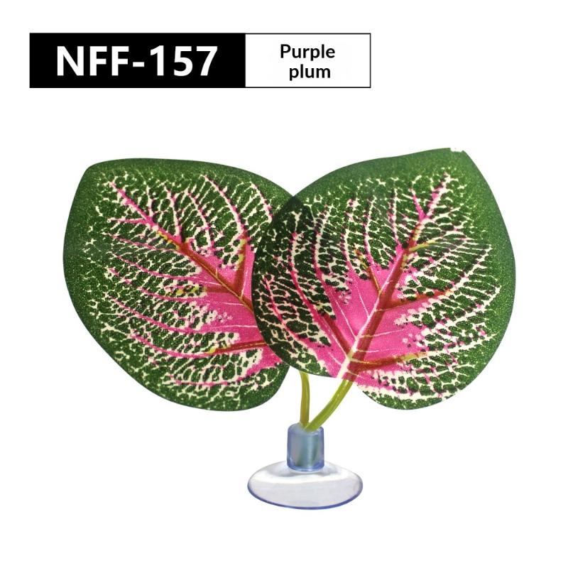 Reptile Habitat Artificial Climbing Leaf Plant Rest Bed for Fish Tank Lizard Snake Turtle Spawning Breeding Decor