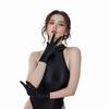Sexy Fashion Women'S Sheer Oil Shiny Satin Glossy Finger Gloves Short High Elasticity Gloves Shiny Role-Playing Dress Gloves