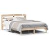 VidaXL Bed Frames with Headboard 140x190 Cm Solid Pine Wood, Bed, Bedroom Furniture, Wooden Bed, Bed 3306533