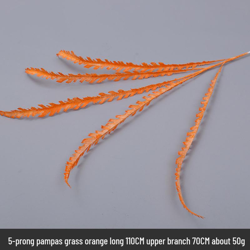 Wedding Aisle Decor: Orange Artificial Hydrangea Bouquet