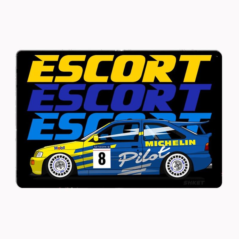 FD ESCORT RS COSWORTH RALLY CAR Classic Car Vintage Metal Poster Sign Club Custom Indoor Wall Tin Sign Room Decor Home Decor