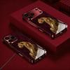 Luxurious gold leopard pattern electroplated glass phone case suitable for iphone 11ProMax 12 12MINI 13 15 15Promax 16 17Promax
