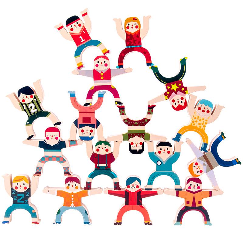 Strongman Stacking Blocks: Educational Balance Toy for Kids and Parents