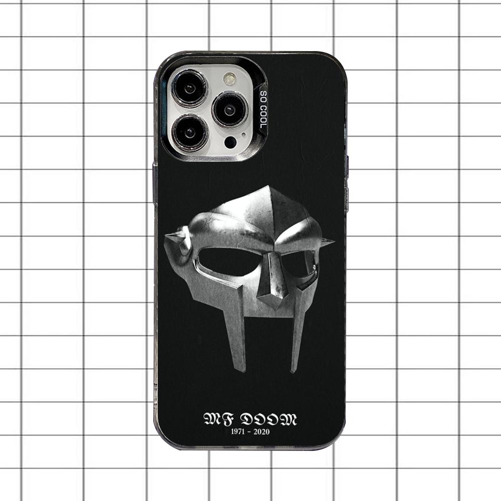 Etui Na Telefon Mf Doom Wielkimi Literami Dla iPhone 16,15,14,13,12,11,8,7,Pro,Max,Plus,Mini,XS,SE Odporne Na Upadki Czarne Matowe Twarde