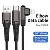 PD60W 3A USB-C Type C Fast Charging Data Cable 1M TPE Nylon PVC Jacket Braid MFi Certified for iPhone 15/16 Pro Max