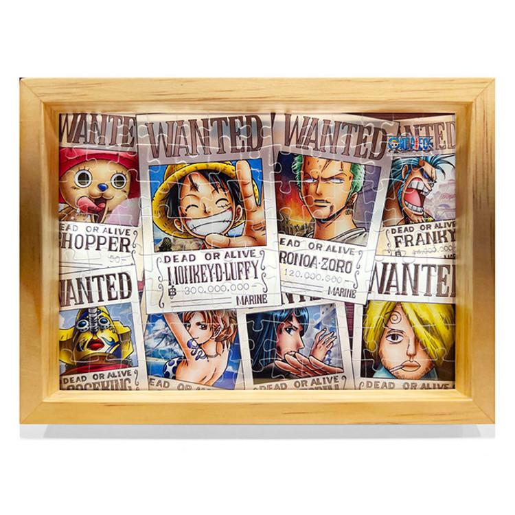 100 Piece Jigsaw Puzzle - One Piece Wanted (Mini. Crystal. Picture Frame), Popular Korean Puzzle