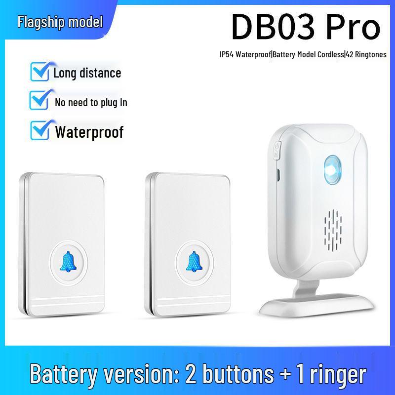 Wireless Smart Long-Range Doorbell & Elderly Pager