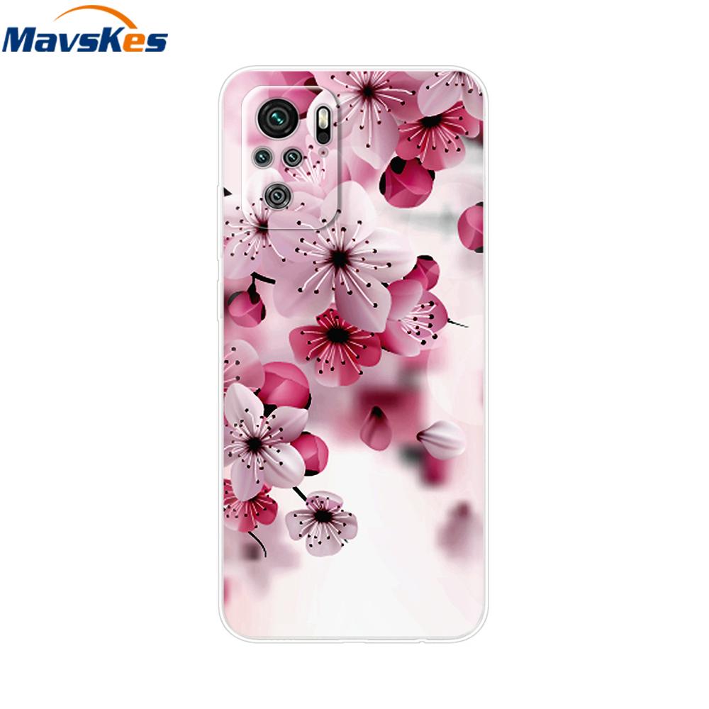 For Redmi Note 10 Case Note 10s Cover Phone Cases For Xiaomi Redmi Note 10 Pro note10 10 s Tpu Silicone Back Bumper Fundas Coque