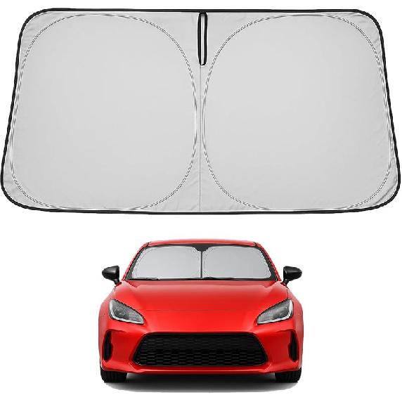 Proadsy 2025 Upgrade Front Windshield Sun Shade Foldable RAV4 Sunshade Protector Fit -2025 RAV-4 SUV Crossover, TRD Off-Road, LE XLE Premium Limited