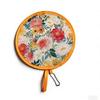 Polyester Handheld Folding Fan Summer Mini Folding Fan Portable Round Foldable Fan  Men Women