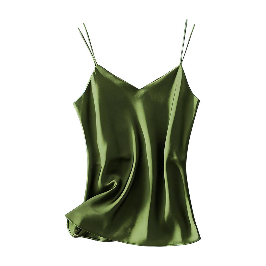 Camiseta sin mangas de cuello en V para mujer Blusa sin mangas Ropa interior