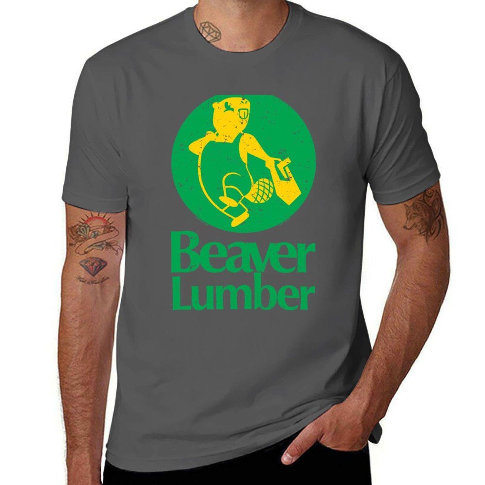 

Beaver Lumber (worn) [Roufxis - RB] T-Shirt man t shirt heavy cotton t shirt custom print T-Shirt 4XL