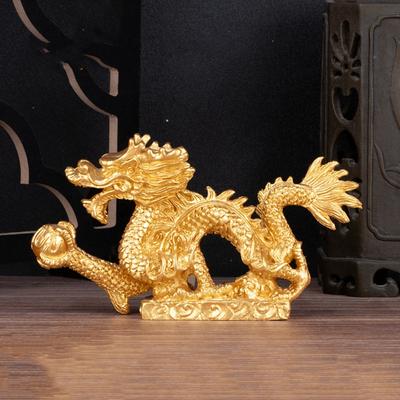 Art Dragon Zodiac Statue Resin Crafts Desktop Decor Dragon Ornaments Home Decoration Handicraft Animals Sculpture New Year